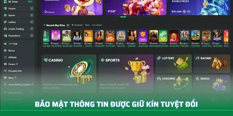 Bảo mật thông tin được giữ kín tuyệt đối